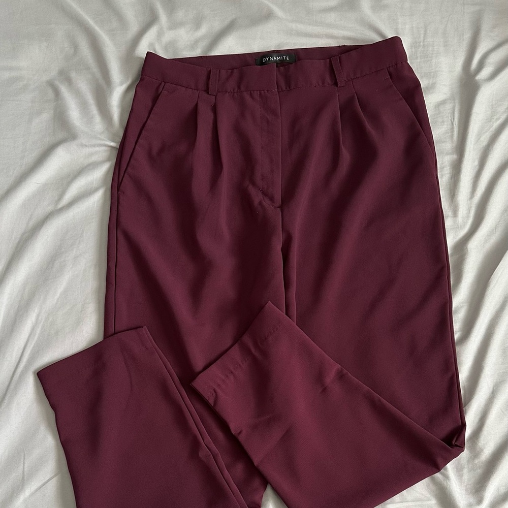 Dynamite Burgundy Trousers